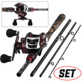 4-Piece Casting Fishing Rod and Baitcasting Reel Combo A27020
