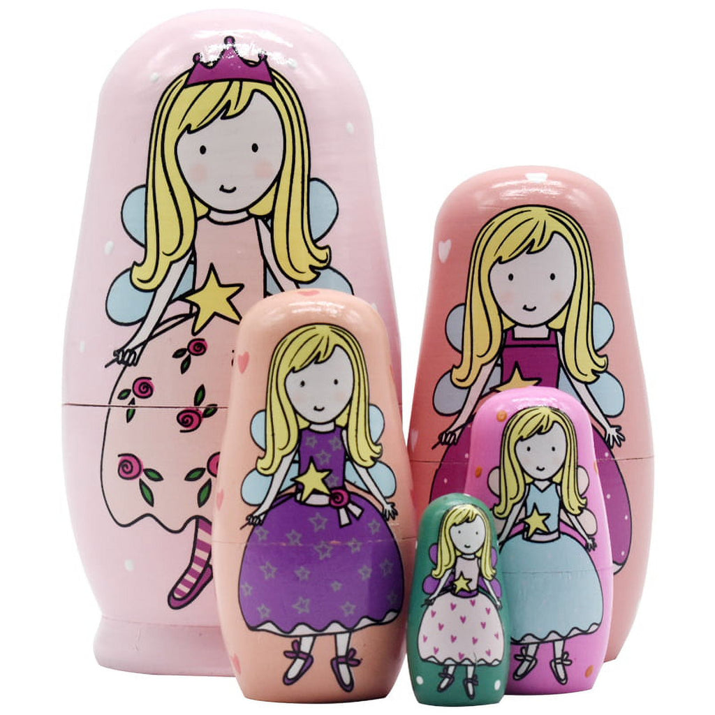 5 Pcs Russian Doll Nesting Dolls O85365