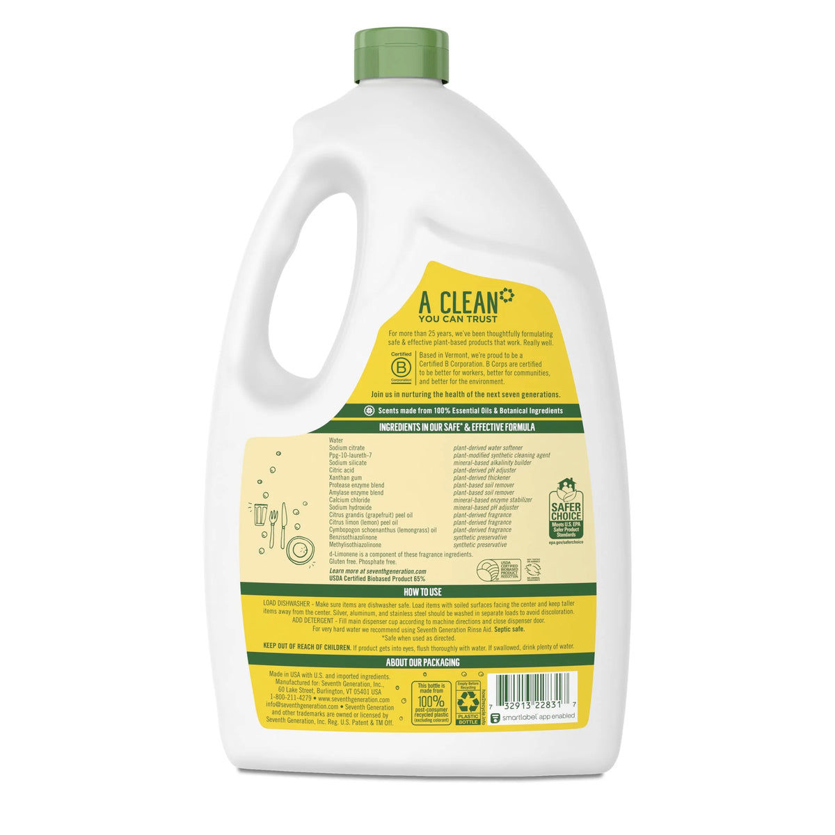Lemon Dishwasher Detergent 70 oz S548396
