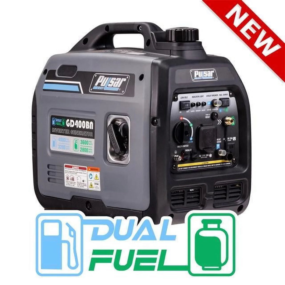 4000W Portable Dual Fuel Generator X9816