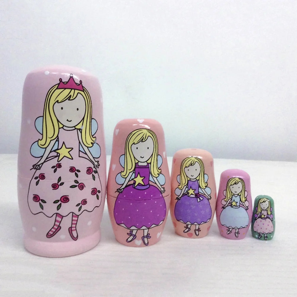 5 Pcs Russian Doll Nesting Dolls O85365