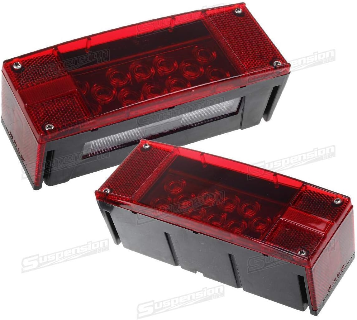 12V LED Submersible Rectangular Trailer Lights Kit E902