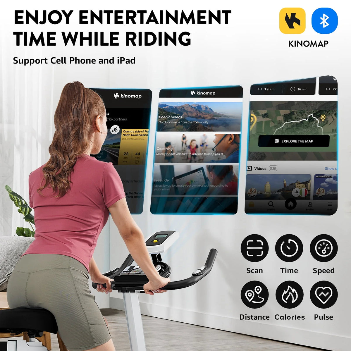 Indoor Cycling Bike with Silent Magnetic Resistance B673