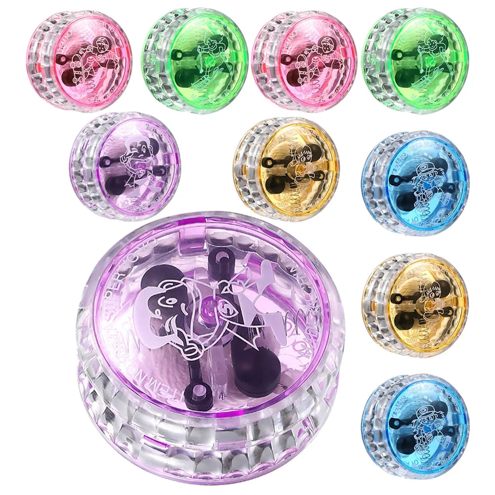 10Pcs LED Yo-yo Toy Light up Yo-yo Responsive Ball Toy I759
