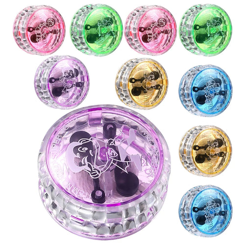 10Pcs LED Yo-yo Toy Light up Yo-yo Responsive Ball Toy I759