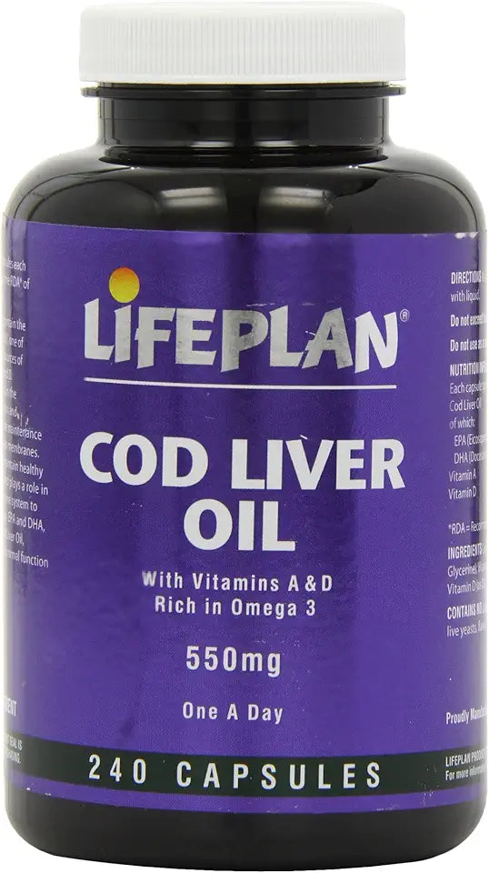 Cod Liver Oil 550mg 240 Capsules Y505
