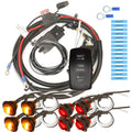 Green Rocker Switch Turn Signal Kit I6174