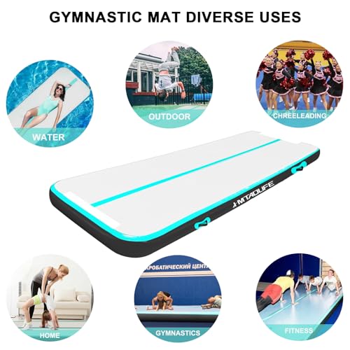 6.6ft Inflatable Air Gymnastics Mat Tumble Track with Air Pump I1760