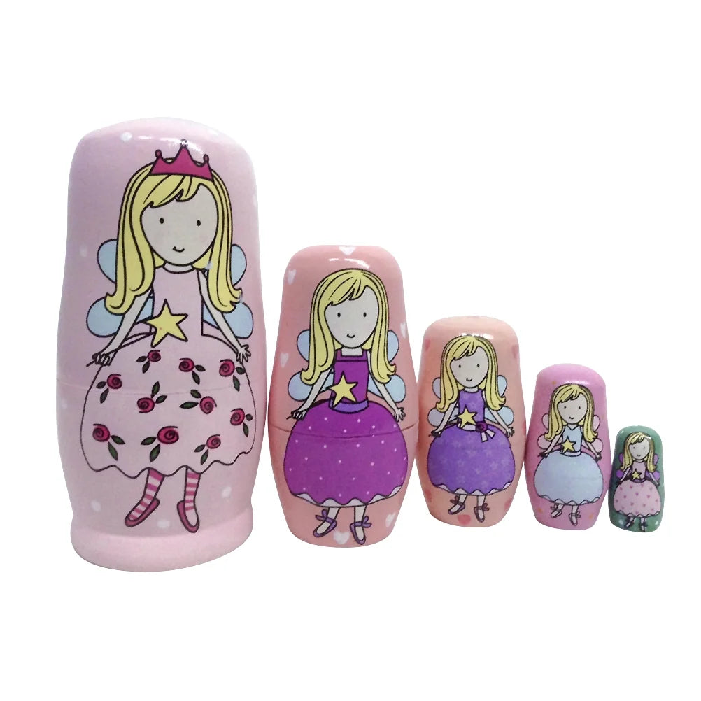 5 Pcs Russian Doll Nesting Dolls O85365