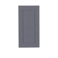 Gray 1-Door Wall Cabinet with 2-Shelves S4860