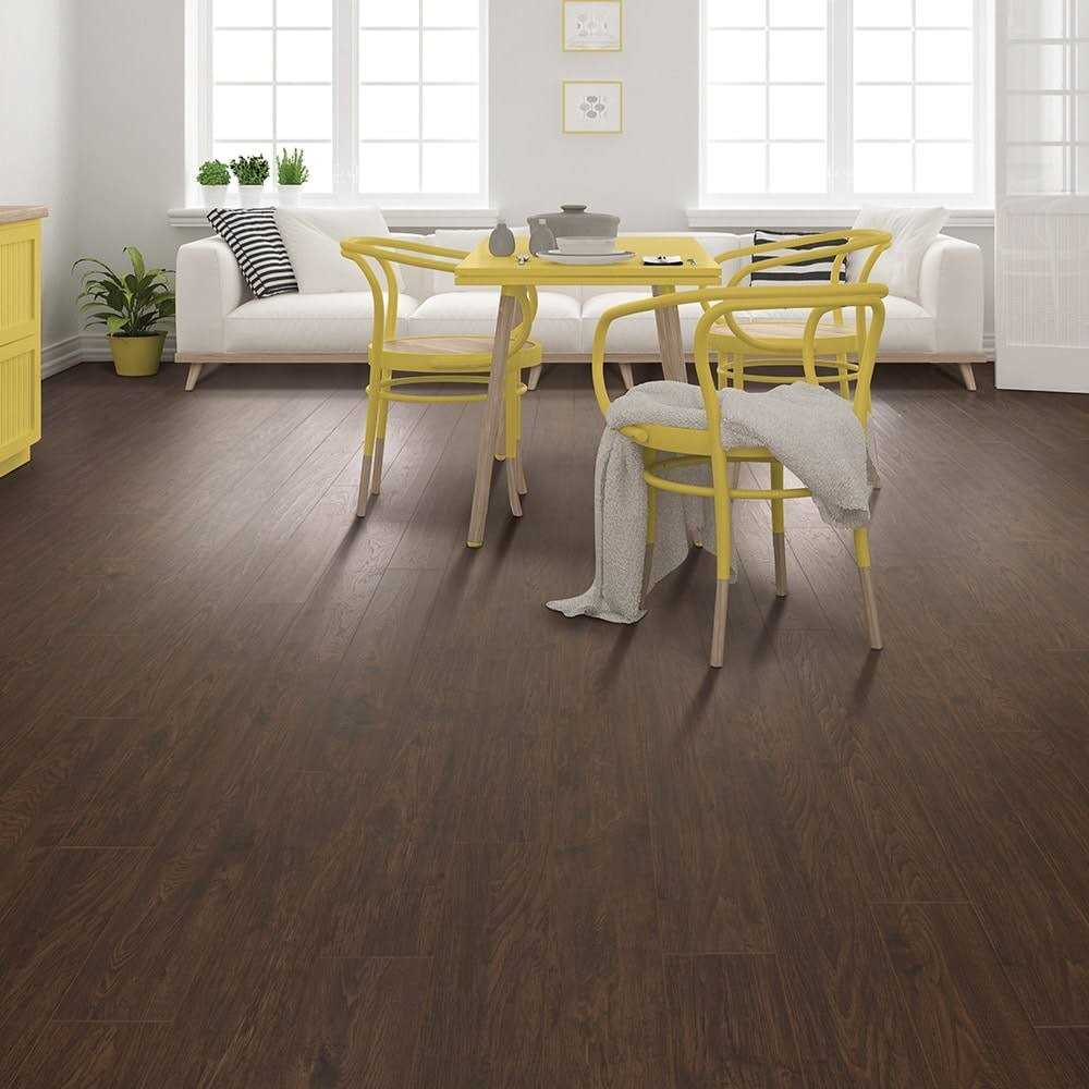 12-mm T x 6-in W x 48-in L Waterproof Wood Plank Laminate Flooring V21831