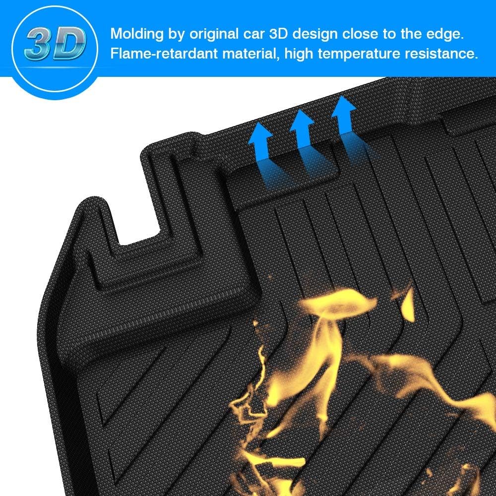 Cargo Liner Trunk Floor Mat for Toyota Sienna 2011-2019 Pack of 2 D860