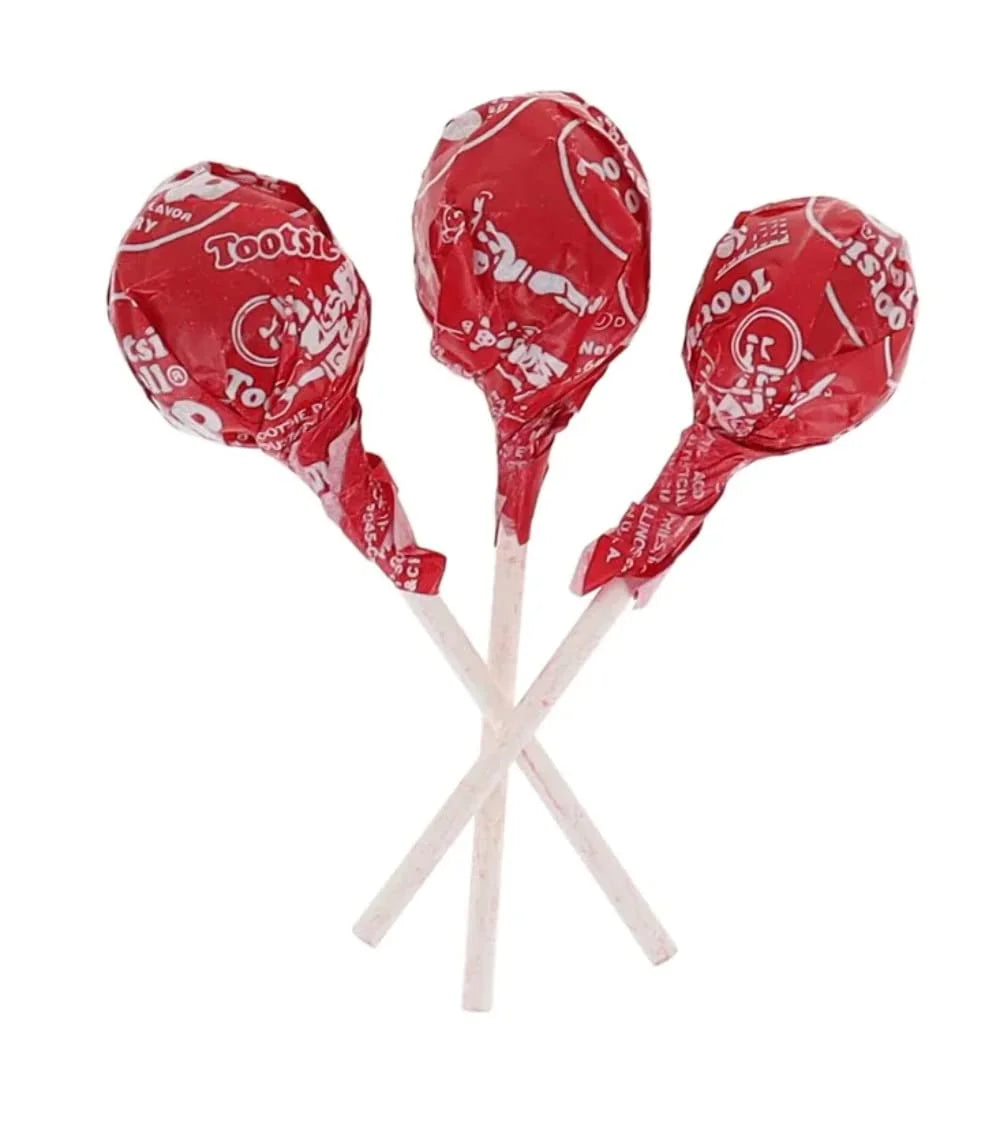 Cherry Tootsie Pops - 2 LB Bulk Bag B35896