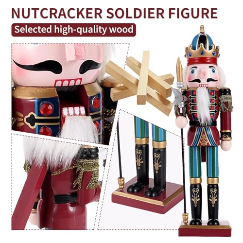11.8 Inch Wooden Nutcracker Figures Q476047