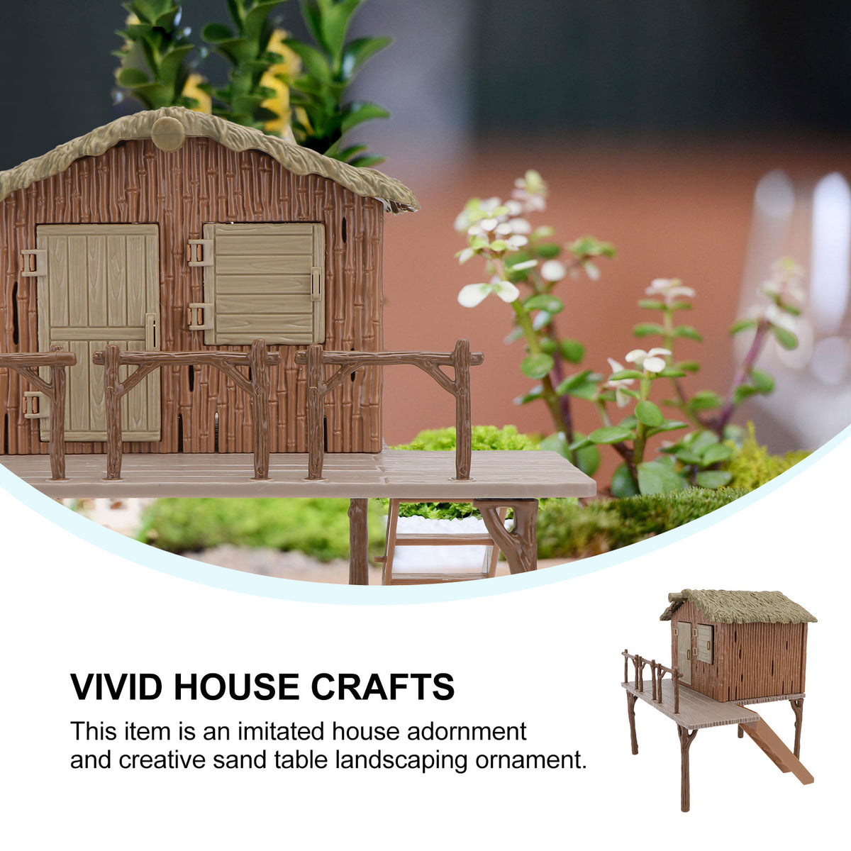 Miniature Diy Farmhouse Model Assembled Handcraft Educational Toys Y76192