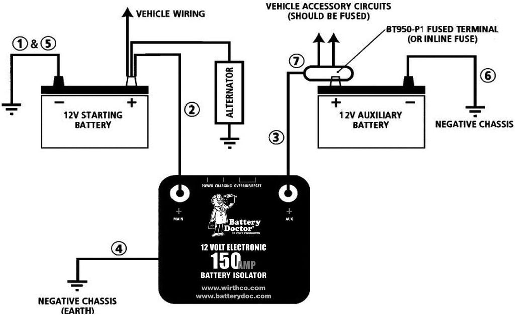 125 Amp/150 Amp Battery Isolator J592289