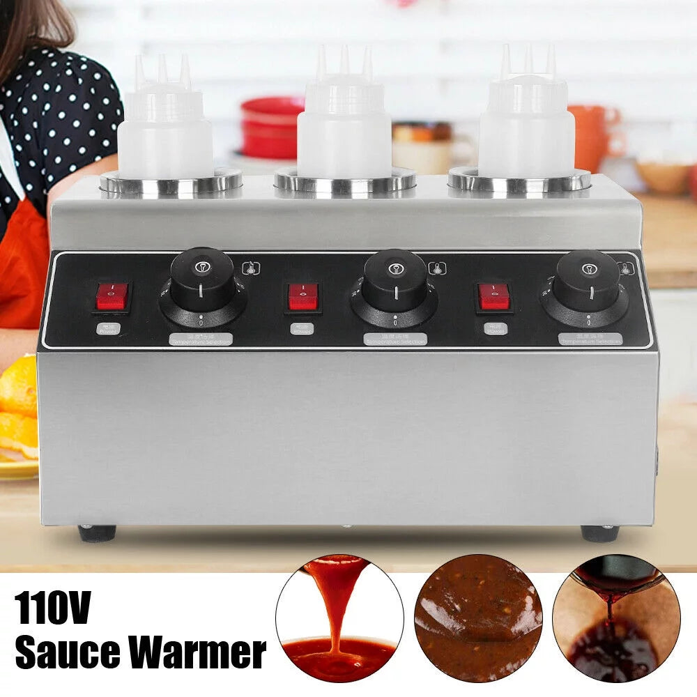 240W Electric Sauce Warmer 3 Bottles C26668