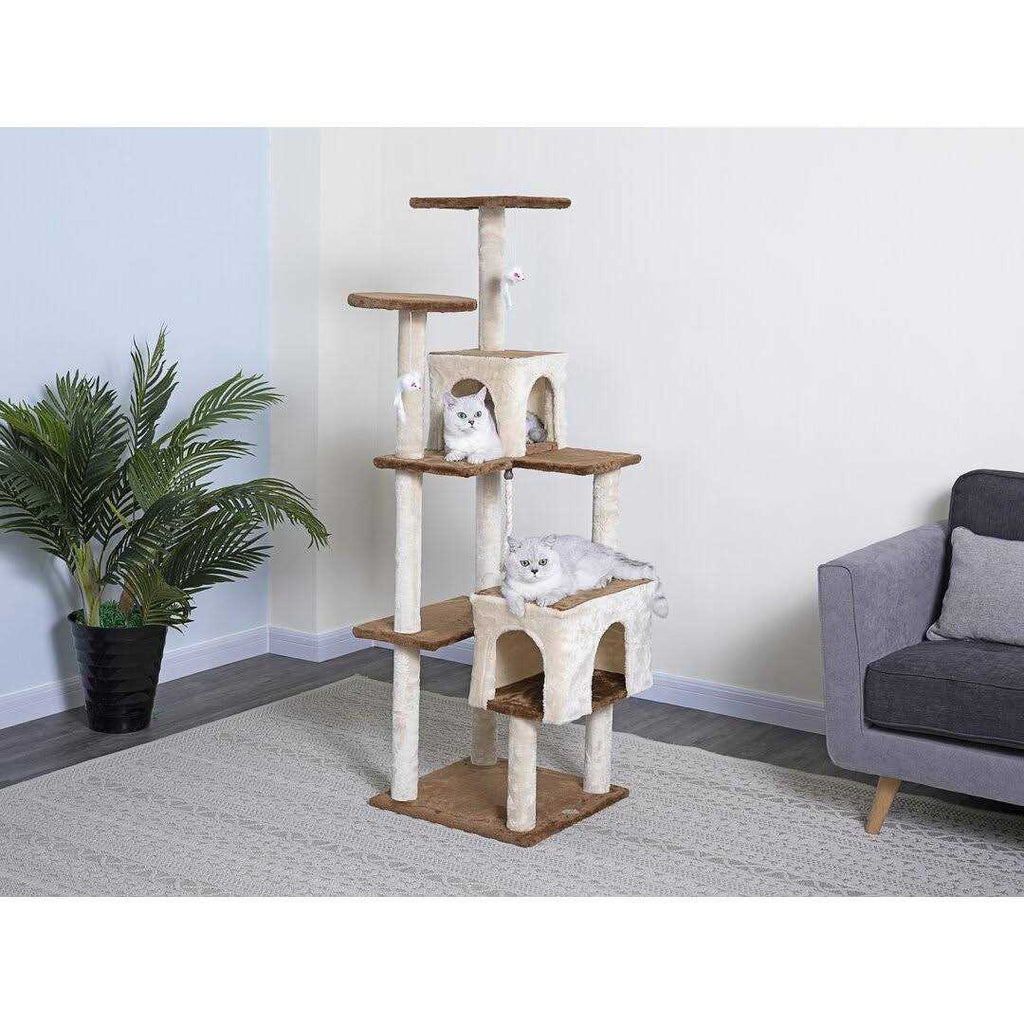 Cat Tree Condo with Scratching Board X10835