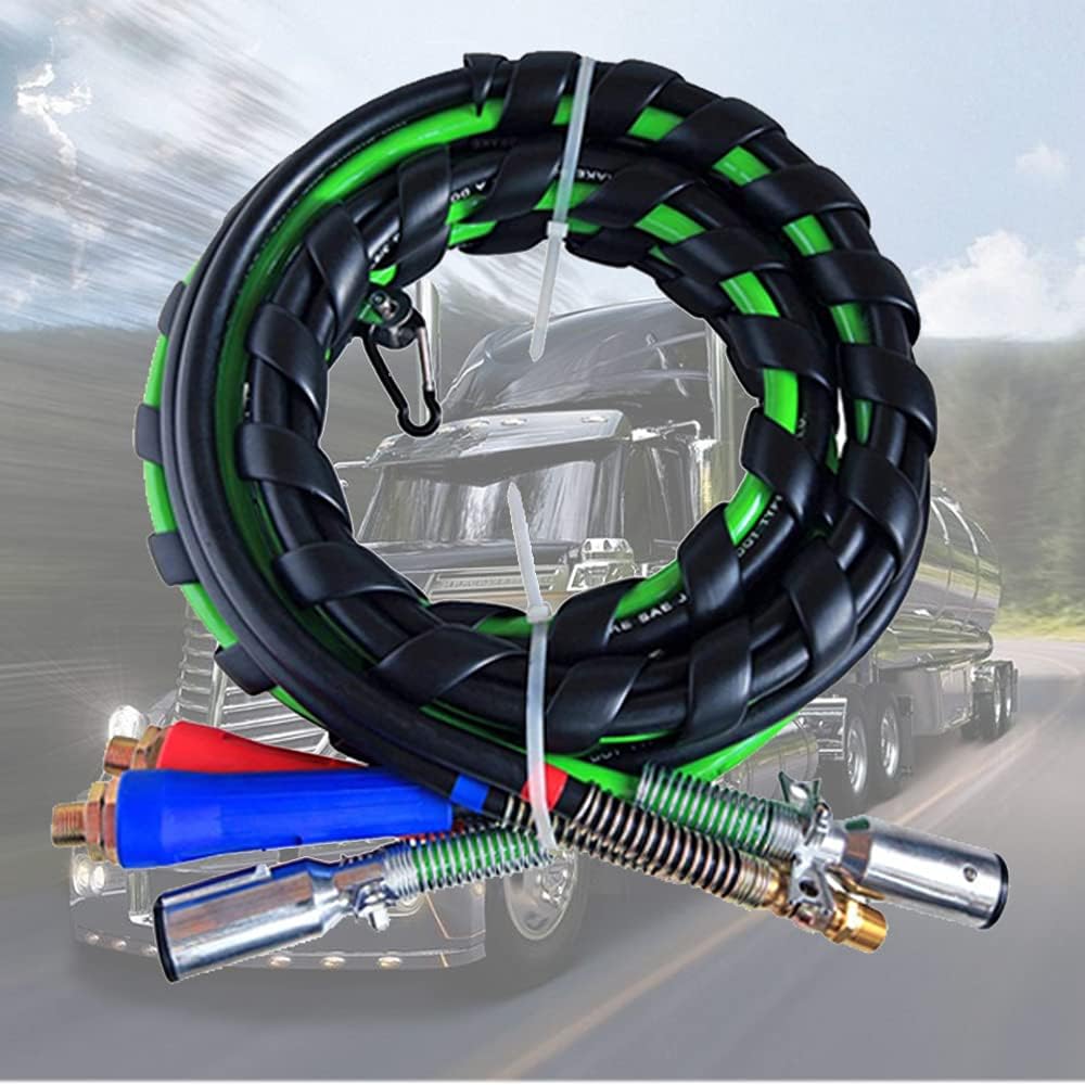 12 Ft 3-in-One Rubber Wrap Set Air Hose Electrical Cable Wrap D7423