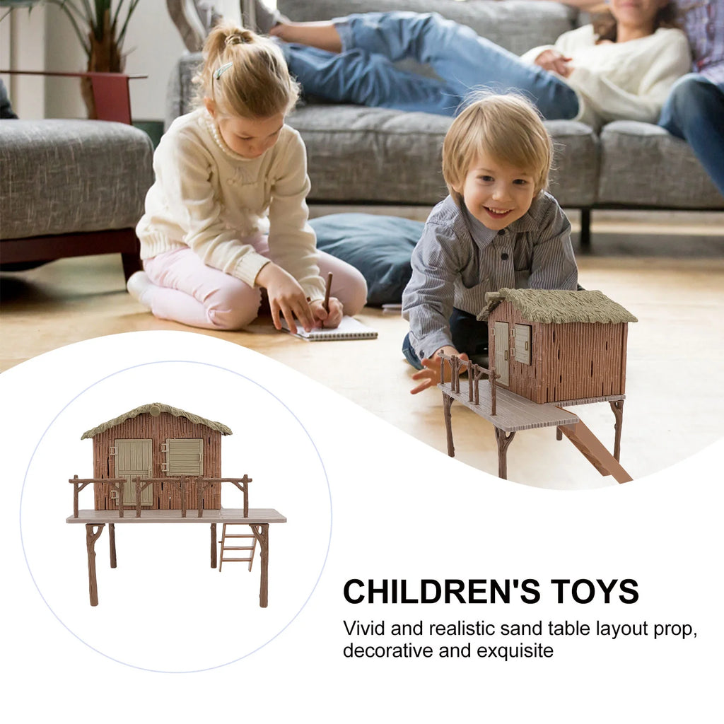 Miniature Diy Farmhouse Model Assembled Handcraft Educational Toys Y76192
