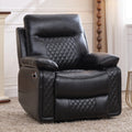 Black PU Leather Recliner Chair A8084