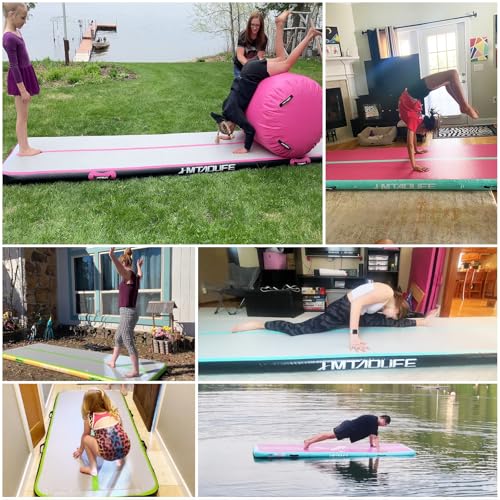 6.6ft Inflatable Air Gymnastics Mat Tumble Track with Air Pump I1760