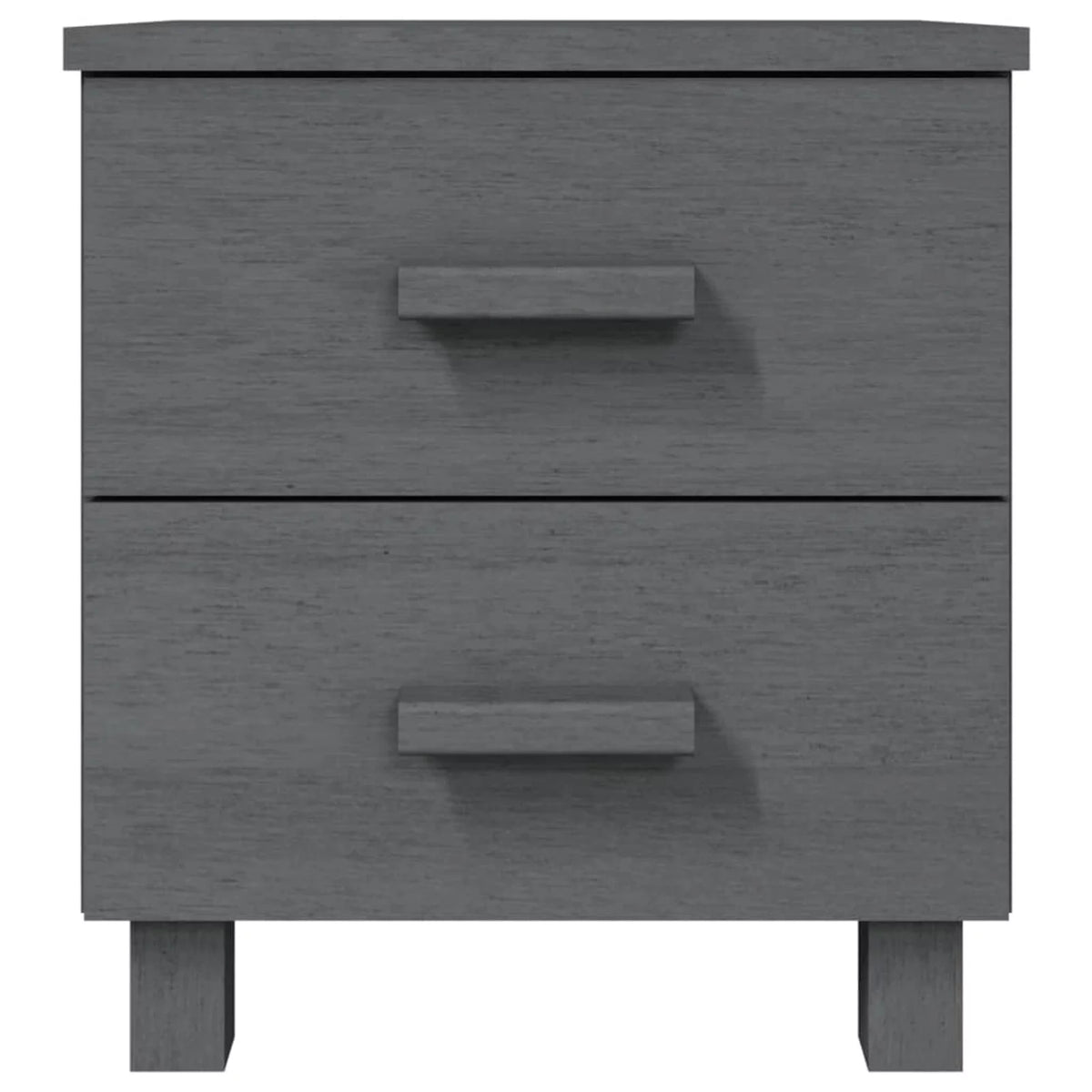 2 Piece Pine Wood Bedside Cabinets with Storage Drawers Y6971
