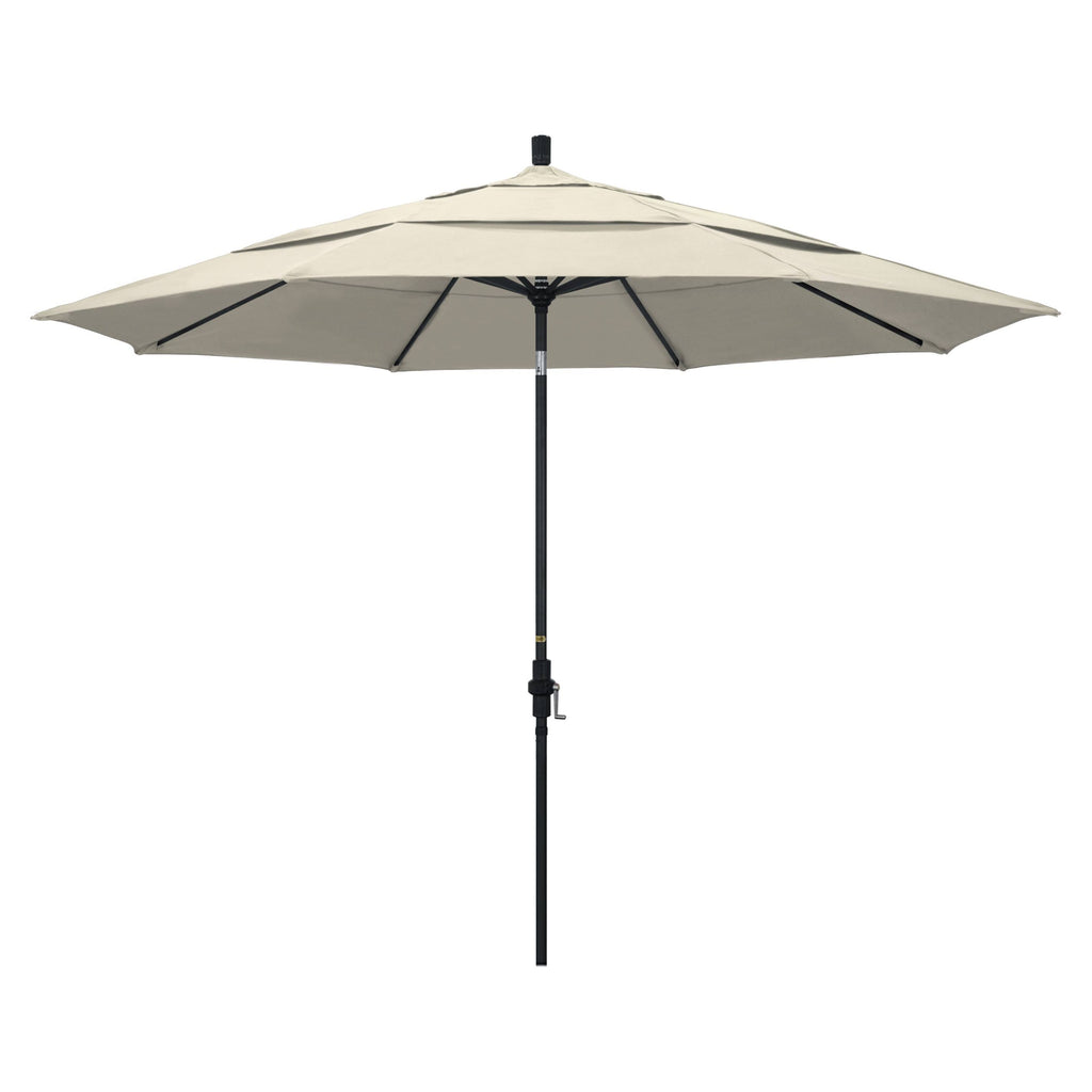 11' Aluminum Market Umbrella with Double Wind Vent Antique Beige O191510