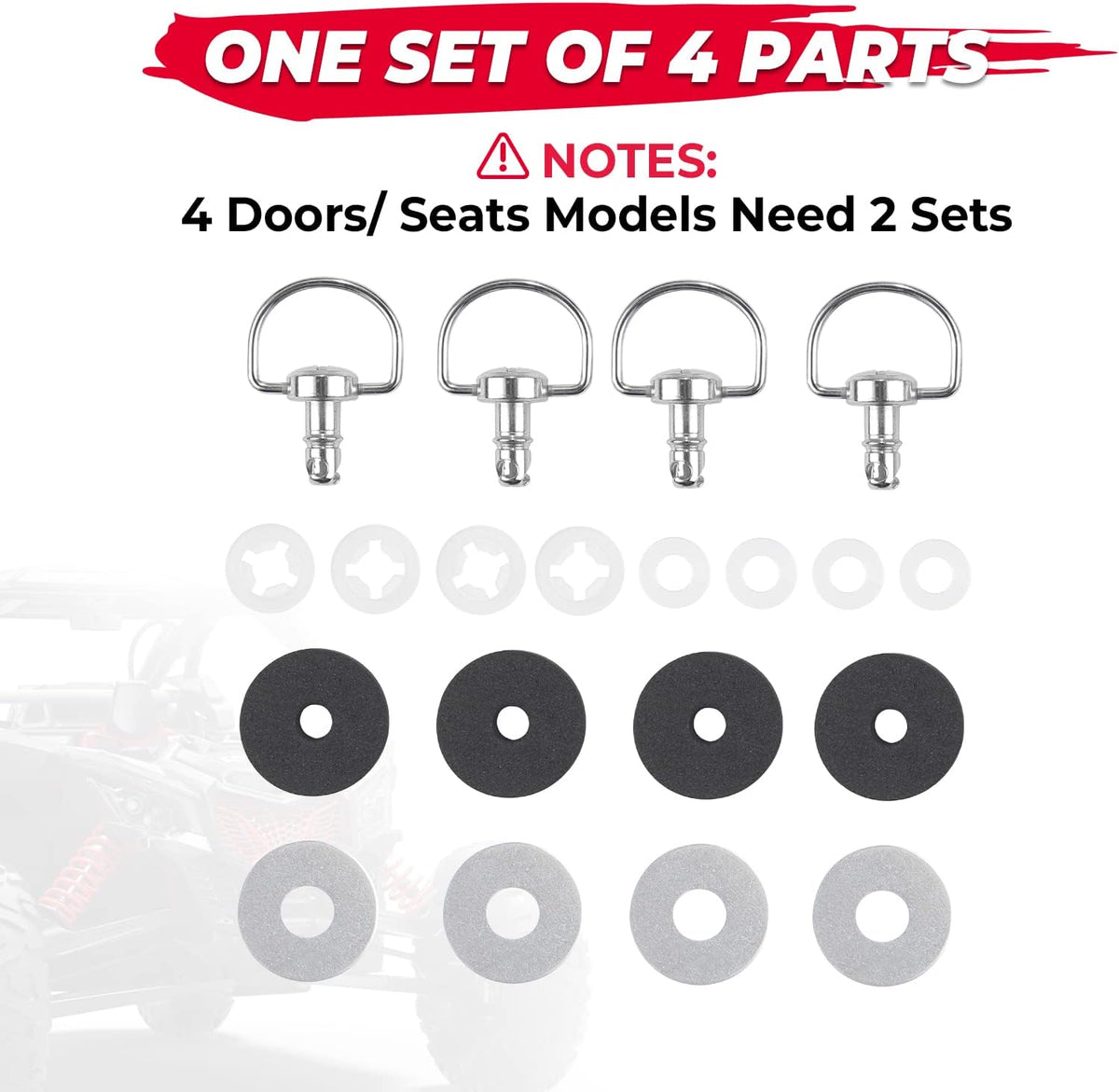 Roof Pins Quick Release Bolts Set of 4 C71497