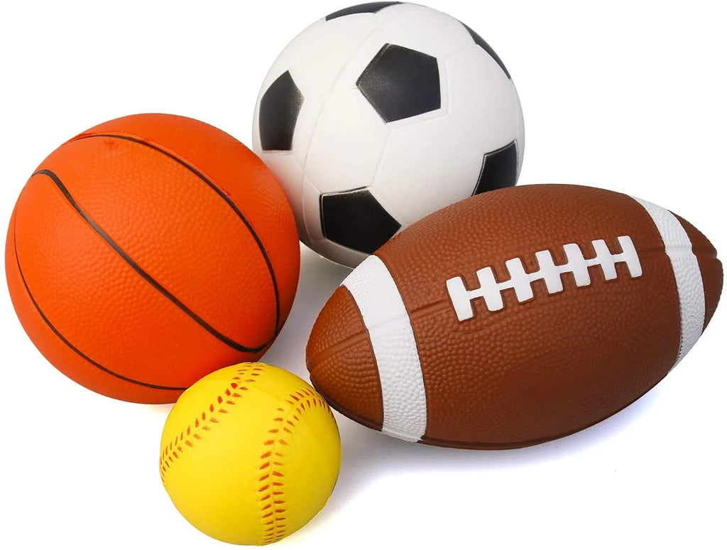 Set of 4 Soft Foam Sports Balls T769