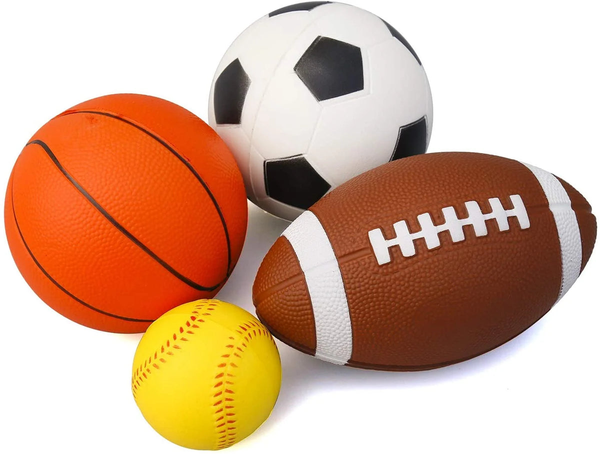 Set of 4 Soft Foam Sports Balls T769