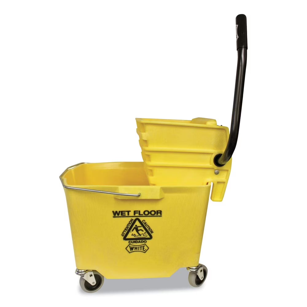 12 oz. - 32 oz. Side-Press Squeeze Wringer Plastic Bucket Combo E23843