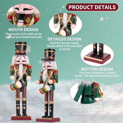 11.8 Inch Wooden Nutcracker Figures Q476047