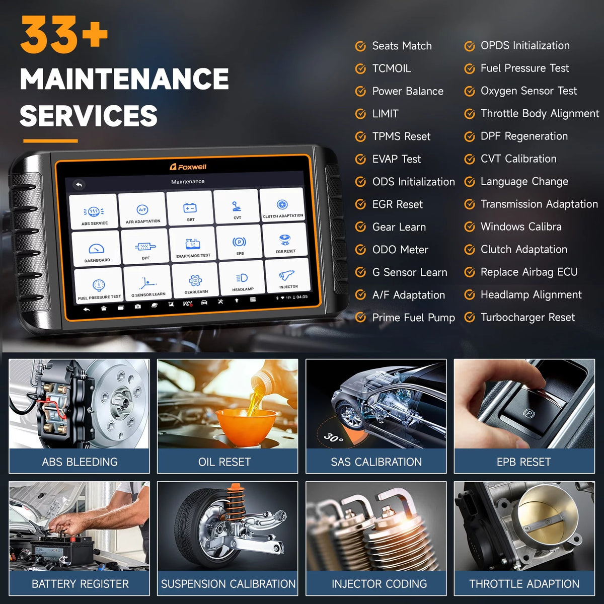 Automotive Bi-directional Diagnostic Scan Tool OBD2 Scanner Y386