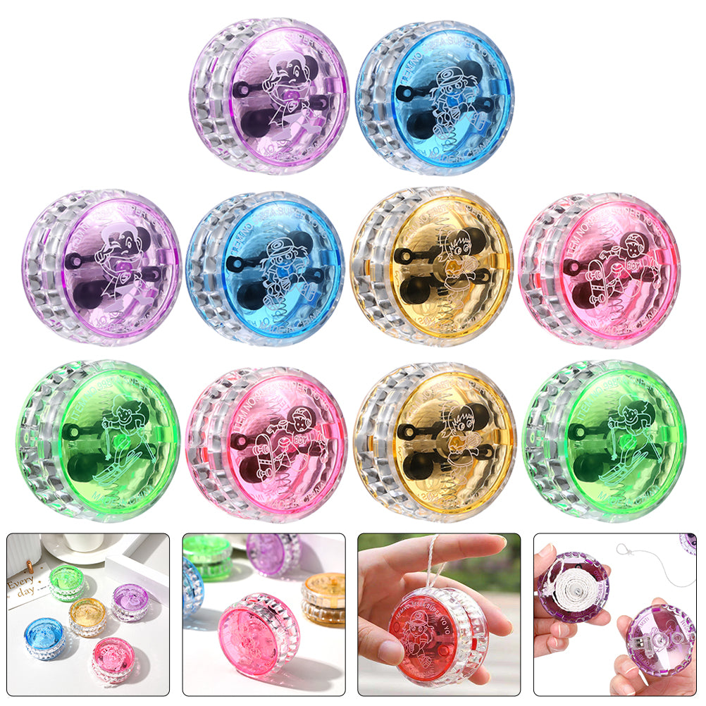 10Pcs LED Yo-yo Toy Light up Yo-yo Responsive Ball Toy I759