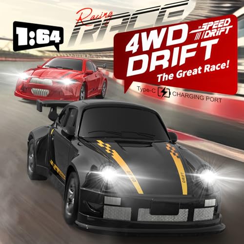 1:64 Scale 4WD RC Drift Car with LED Lights W494