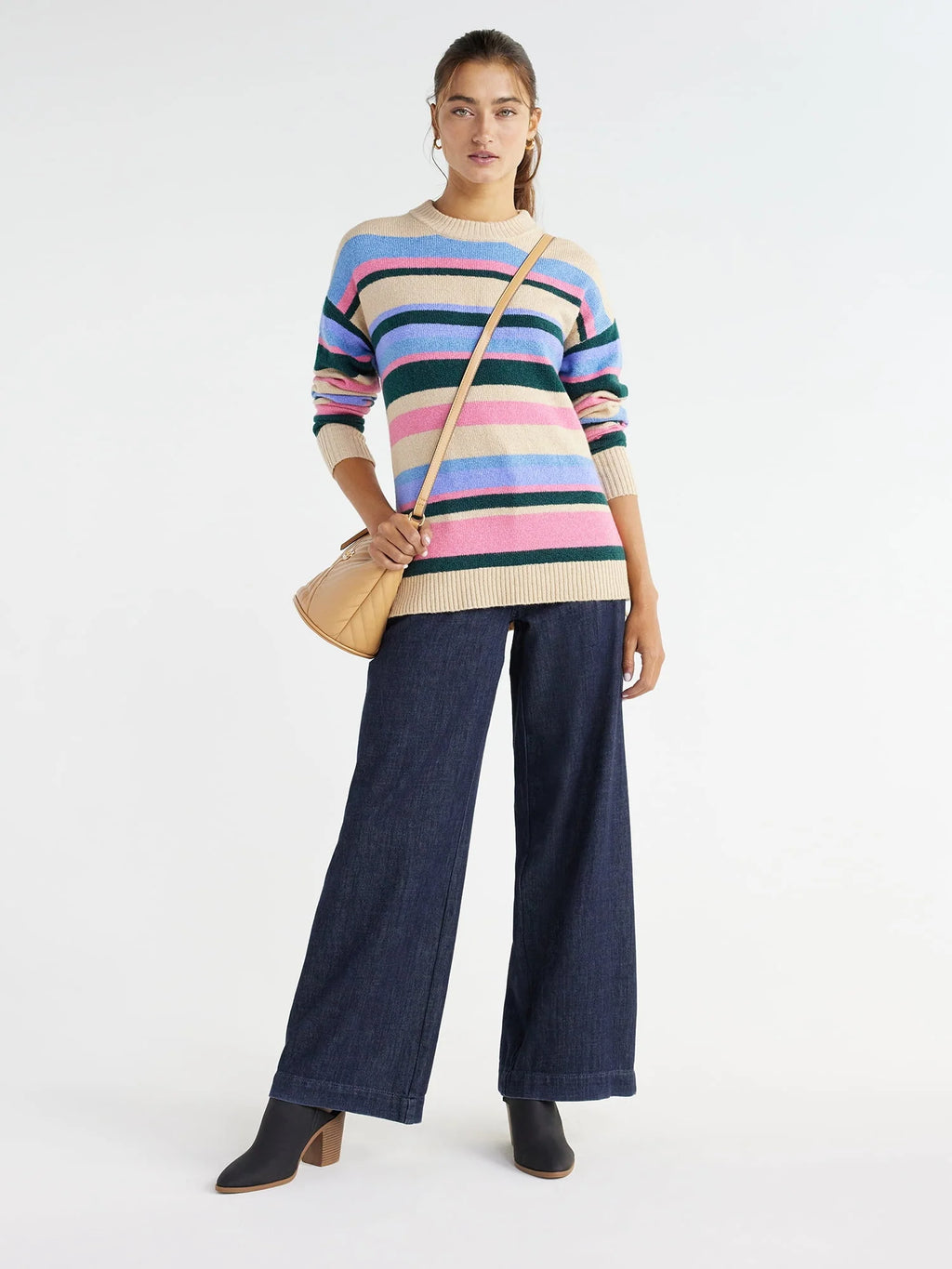 High Rise Wide Leg Trouser Jeans Y69675