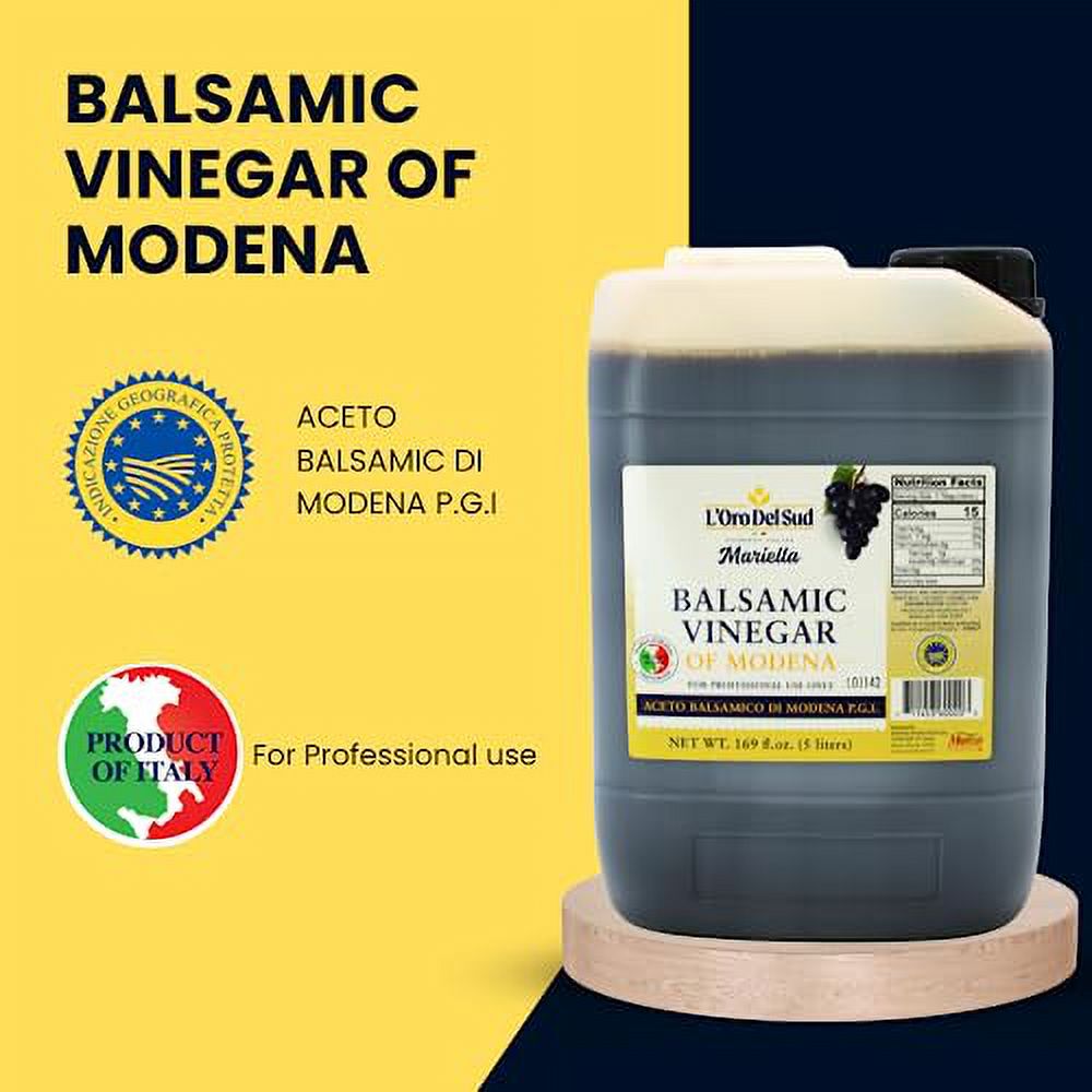 Aged Balsamic Vinegar of Modena, IGP Certified, 5 liters (169 fl oz) U87766