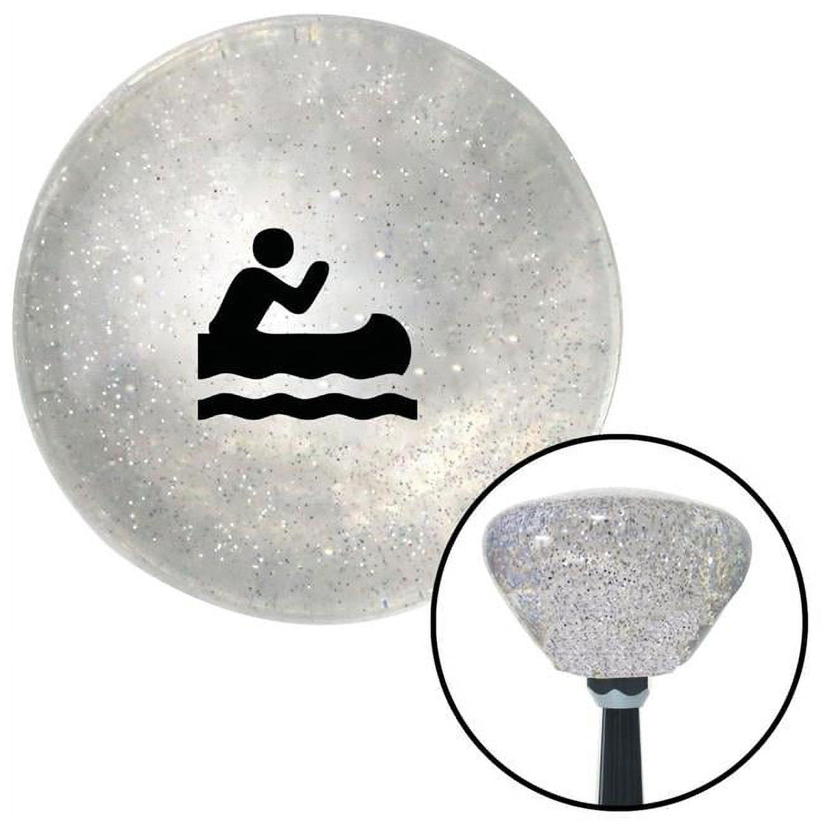 Black Retro Metal Flake Shift Knob with M16 x 1.5 Insert B1250