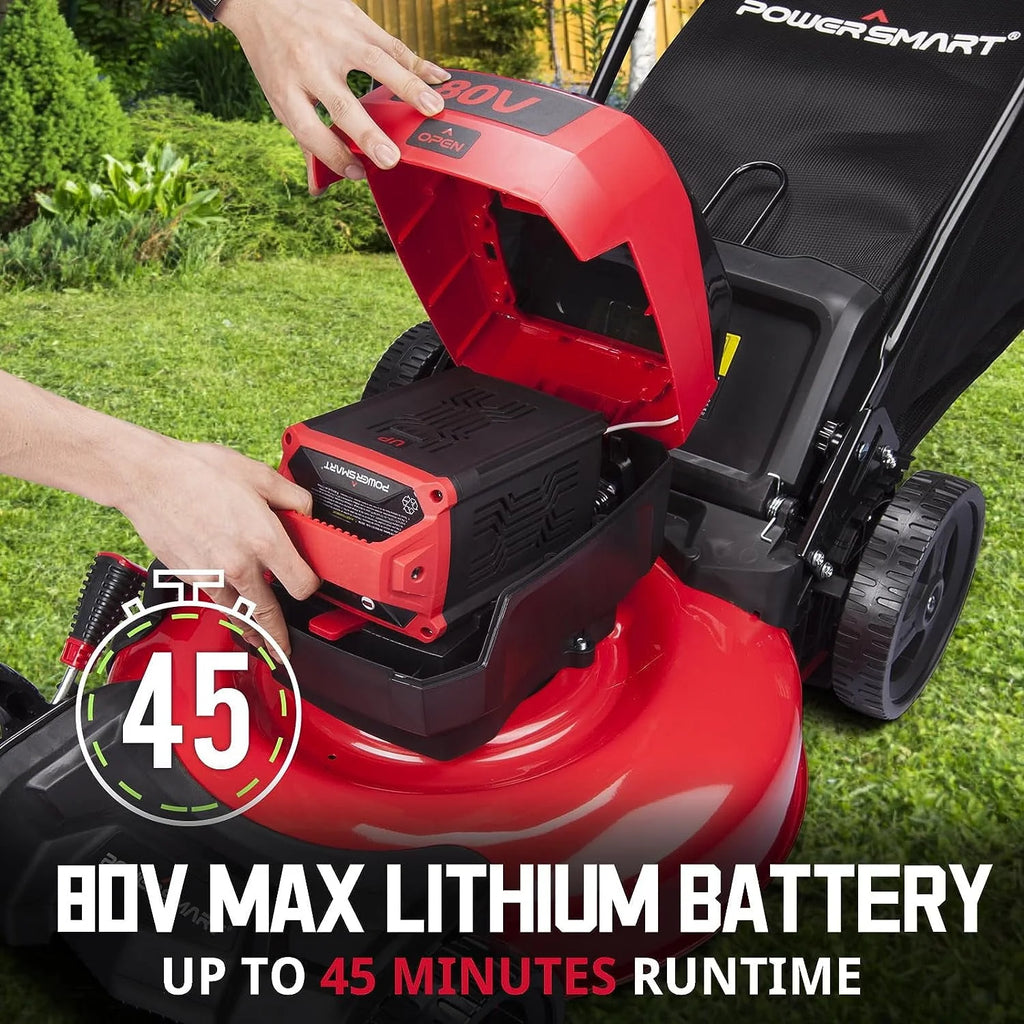 80V MAX 21 Cordless Brushless Electric Lawn Mower B502
