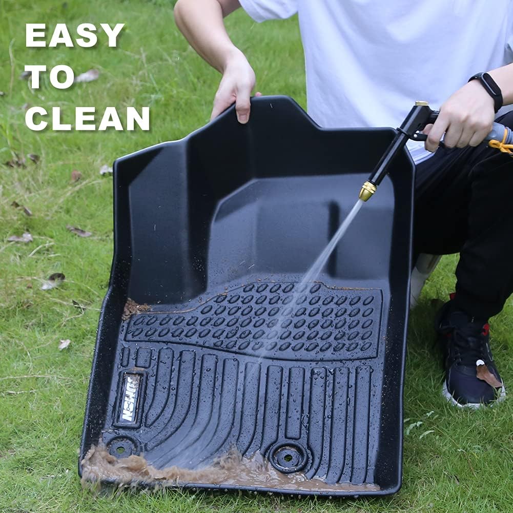 All Weather Floor Mats 3 Row Black I920
