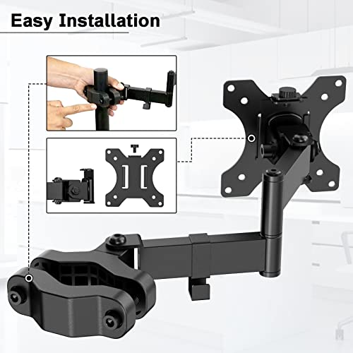 Black VESA Pole Mount for 17 to 32 inch Screens U47436