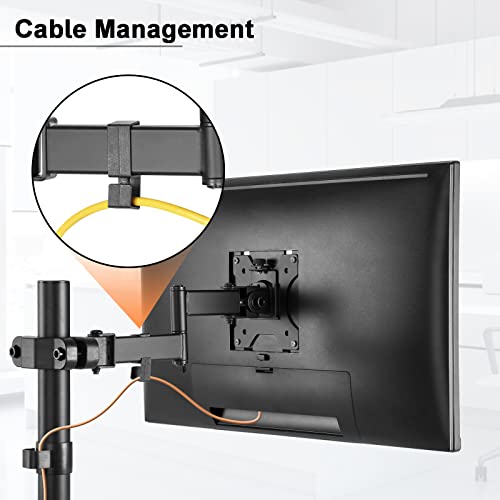 Black VESA Pole Mount for 17 to 32 inch Screens U47436