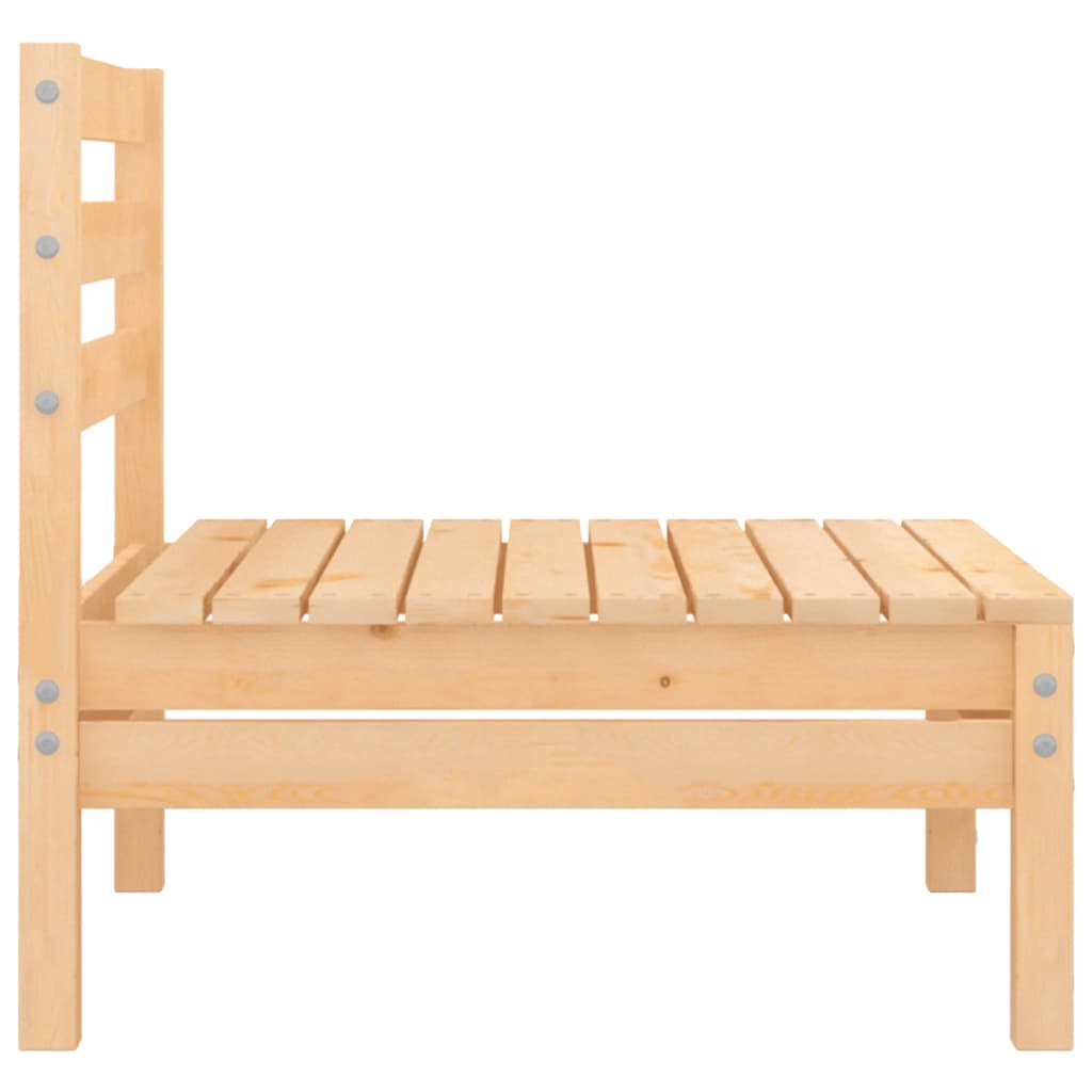 Solid Wood Pine Patio Sofas 2 pcs X796582