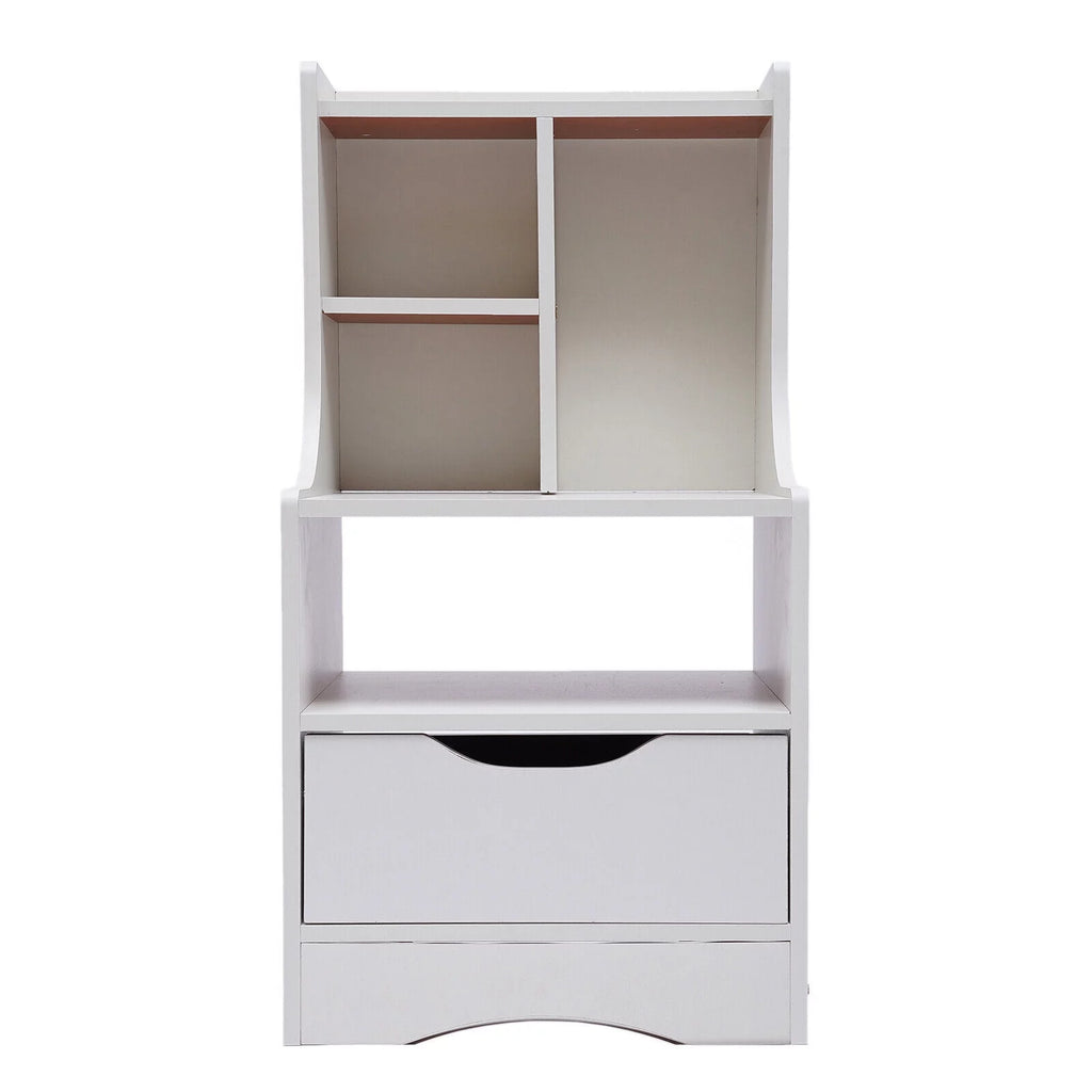 Wood Nightstand Side Table Storage Shelf S6655
