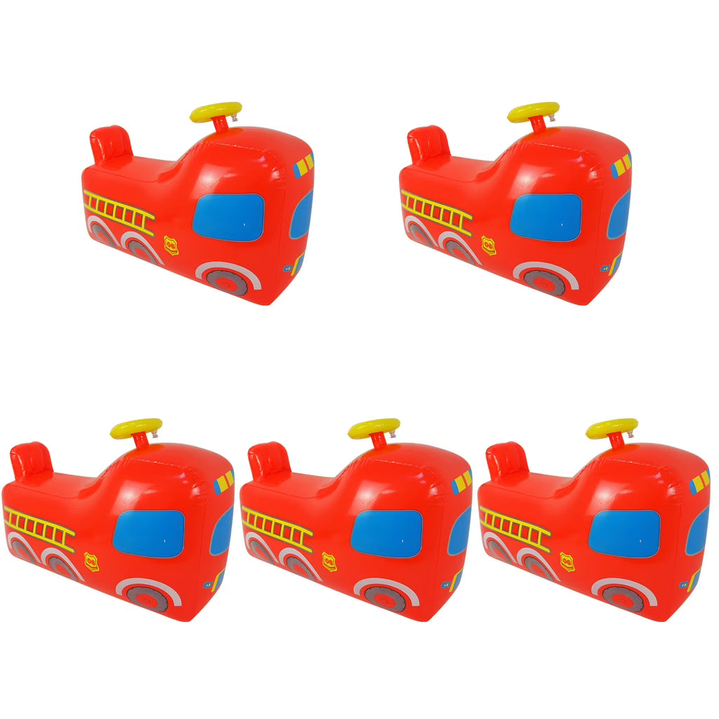 5 Count Inflatable Toy Cars Truck Fire Truck A403
