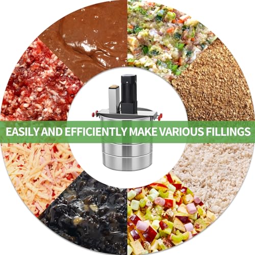 33Lbs Automatic Dry and Wet Stainless Steel Food Mixer U535