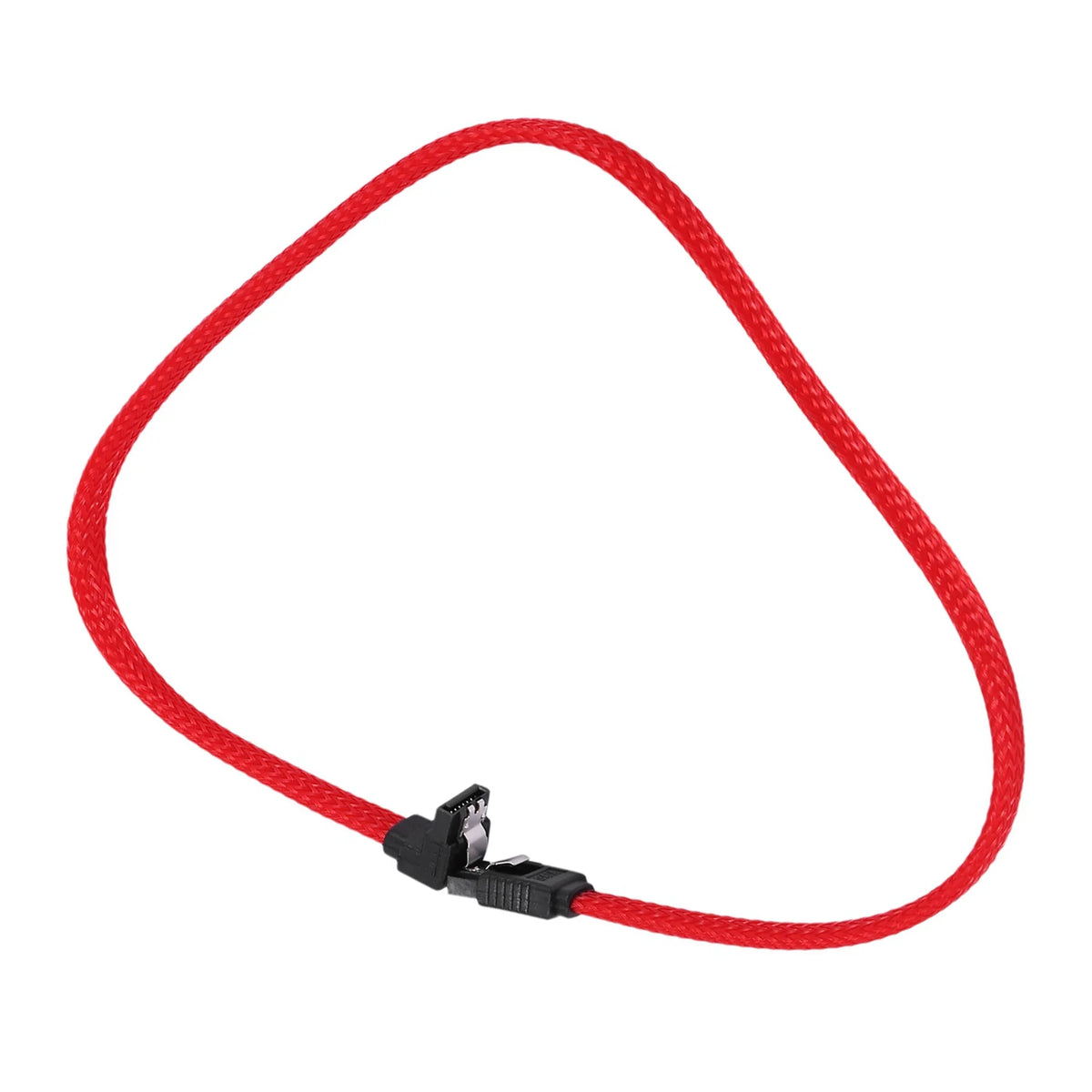 5x 3.0 SATA3 7Pin Data Cable Right Angle 6Gb/S SSD Cables with Nylon Sleeved 50CM N477572