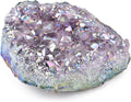 Large Titanium Coated Amethyst Cluster Crystal Geode 1pc U8745