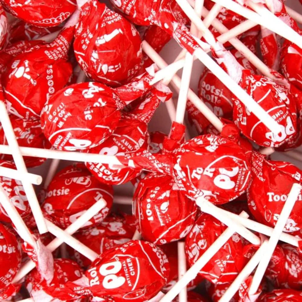 Cherry Tootsie Pops - 2 LB Bulk Bag B35896